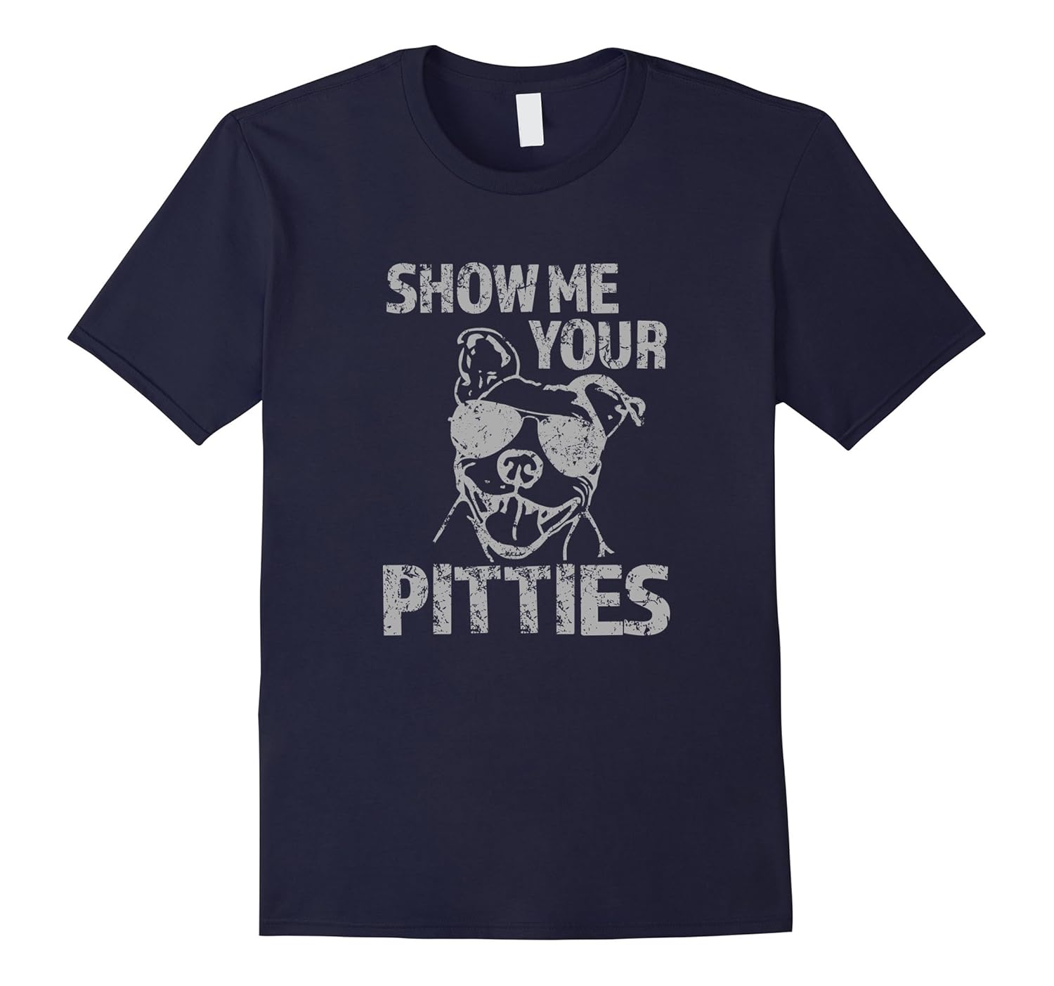 Show me your Pitties Funny pitbull saying shirt-Rose