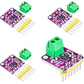 SATUY 4Pcs MAX98357A I2S 3W Audio Amplifier Breakout Board | MAX98357 Class D DAC Decoder Module, Filterless Audio Output, for DIY Esp32 Audio Projects