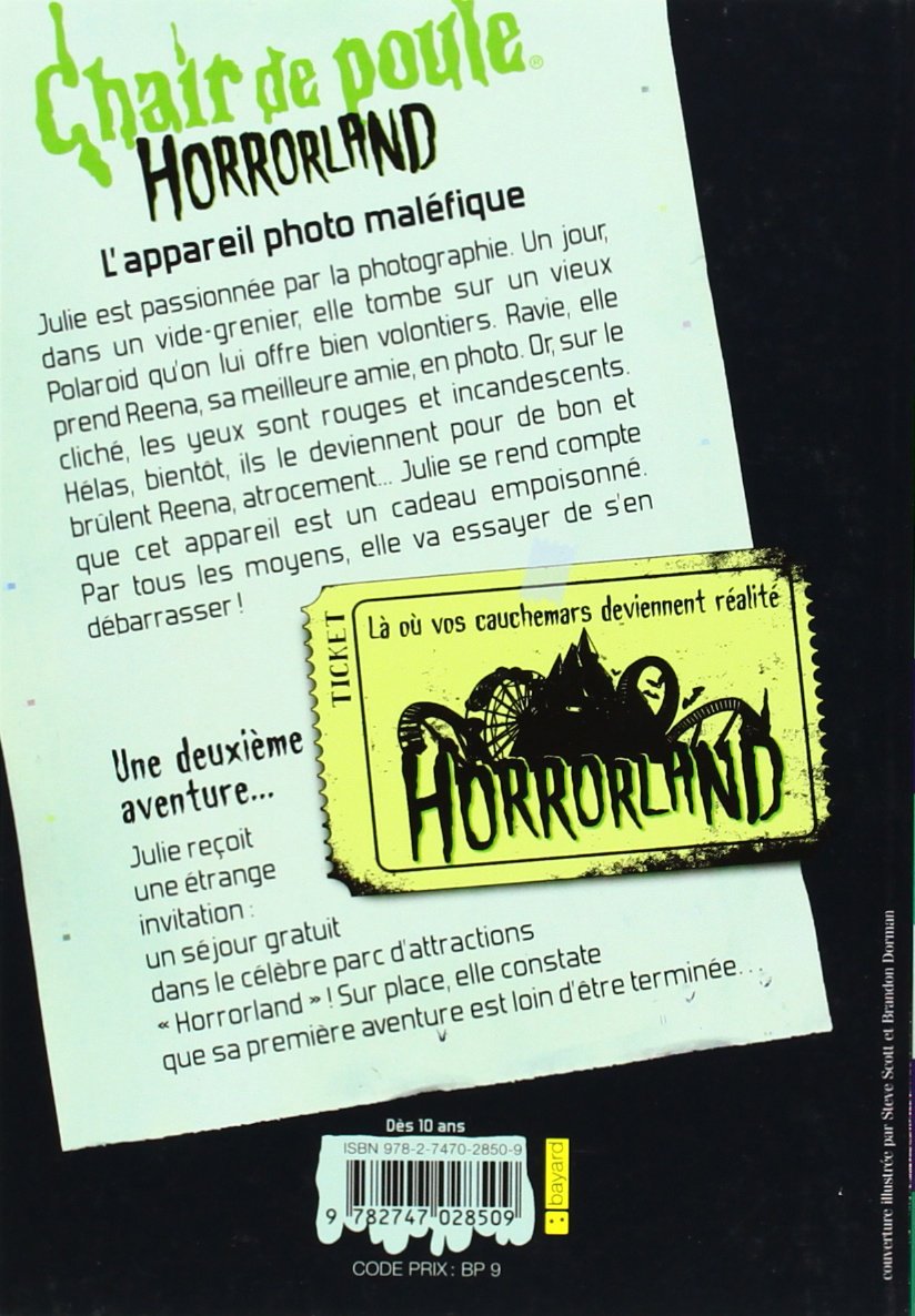 Amazon Fr Horrorland Tome 08 L Appareil Photo Malefique Stine R L Beunat Natalie Livres