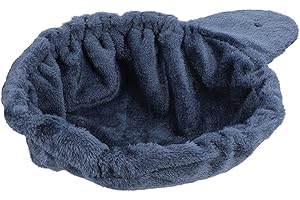 POPETPOP Cozy Cat Hammock Lounger Replacement for Cat Tree with Flannel Material and Steel Ring, Indoor