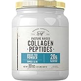 Carlyle Grass Fed Collagen Peptides Powder 20oz | Unflavored | Pasture Raised | Types I & III | 20g of Collagen Per Daily Dose | Non-GMO, Gluten Free | by Herbage Farmstead