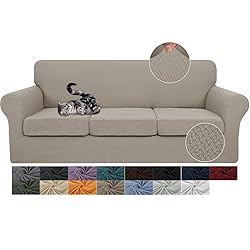 JIVINER 4 Pieces Oversized Sofa Slipcovers Stretch
