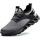 SUADEX Steel Toe Sneakers for Men Women Indestructible Work Safety Shoes Lightweight Comfortable Slip Resistant Composite Toe