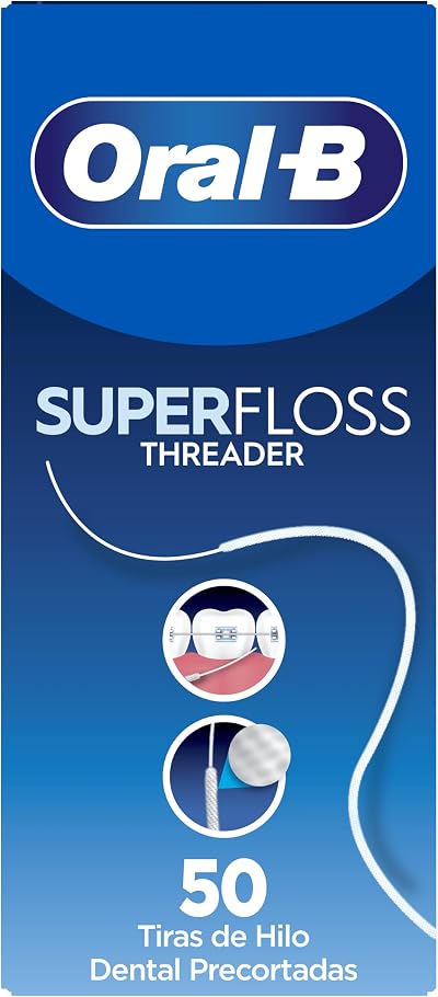 Oral-B Superfloss Dental Floss 50 Pieces Pack of 12 (12x50)