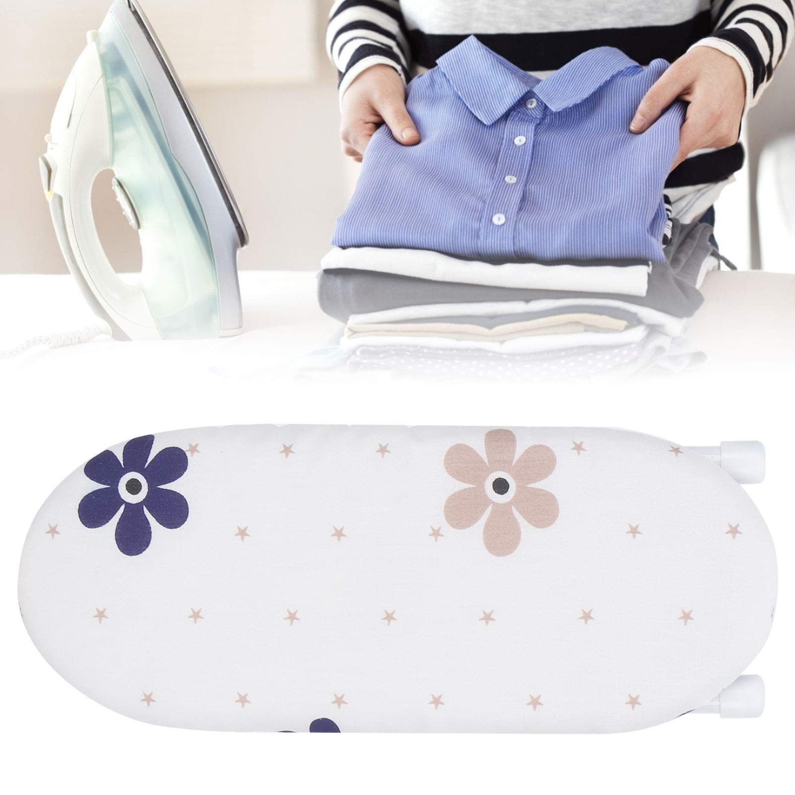 Ironing Board, CHICIRIS Portable Folding Ironing Board with Cotton Pad for Household Dorm Traveling, 10.2