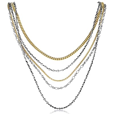 Stephen Webster Superstud Womens Gold-Tone Sterling Silver Multi-Chain Necklace