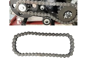 QYMOTO CT200U CT200U-EX Chain Front Jackshaft Chain #40 420 Chain 42 Links with Master Link 1/2" Pitch for Coleman Mini Bike Clutch Chain CT200U-EX BT200X MB200 MB165 Axis M200
