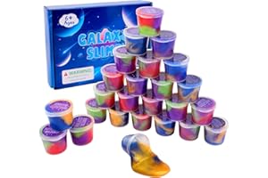 Jajskuwa 25 Pack Galaxy Slime Putty,Party Favor for Kids,Party Stuffers for Girls & Boys 5 6 7 8 9 12 Ages Stress Relief Toys for Birthday Gift Classroom Prizes