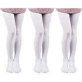 EVERSWE 3 Pairs Pack Girls Microfiber Tights Multiple Colors