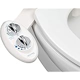 LUXE Bidet Neo 120 - Self Cleaning Nozzle - Fresh Water Non-Electric Mechanical Bidet Toilet Attachment (white and white) - N