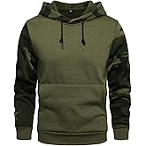 Wirltte Mens Fashion Hoodies Pullover Drawstring Hooded Long Sleeve Sweatshirt with Pocket
