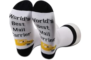 G2TUP Funny Mail Carrier Socks Postman Gift Mail Carrier Supplies Post Office Merch