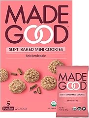 MadeGood Snickerdoodle Soft Baked Cookies, Organic Snacks, 0.85oz Each