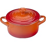 Le Creuset Stoneware Mini Round Cocotte, 8 oz., Flame
