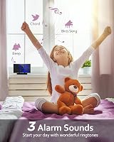 GOLOZA Digital Alarm Clock with Blue LED Large Display 12/24H 3 Tones view 3