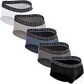 AMERICAN HEAVEN Men's 5 Pack Underwear | Rayon Stretch Breathable Super Soft Comfort Lightweight Pouch Briefs