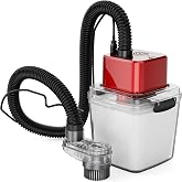 Coolook CNC Machine Dust Collector with Air Filtration, 6000Pa Suction | 2.8L Large Bin Compatible with 775 RPM/500W Spindle Motors for Efficient Dust Control