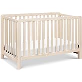 DaVinci Carter's Colby Low-Profile 4-in-1 Baby Crib, Washed Natural | GREENGUARD Gold Certified, Converts to Toddler Bed, Daybed &amp; Full-Size Bed, 4 Adjustable Mattress Heights - Easy to Assemble