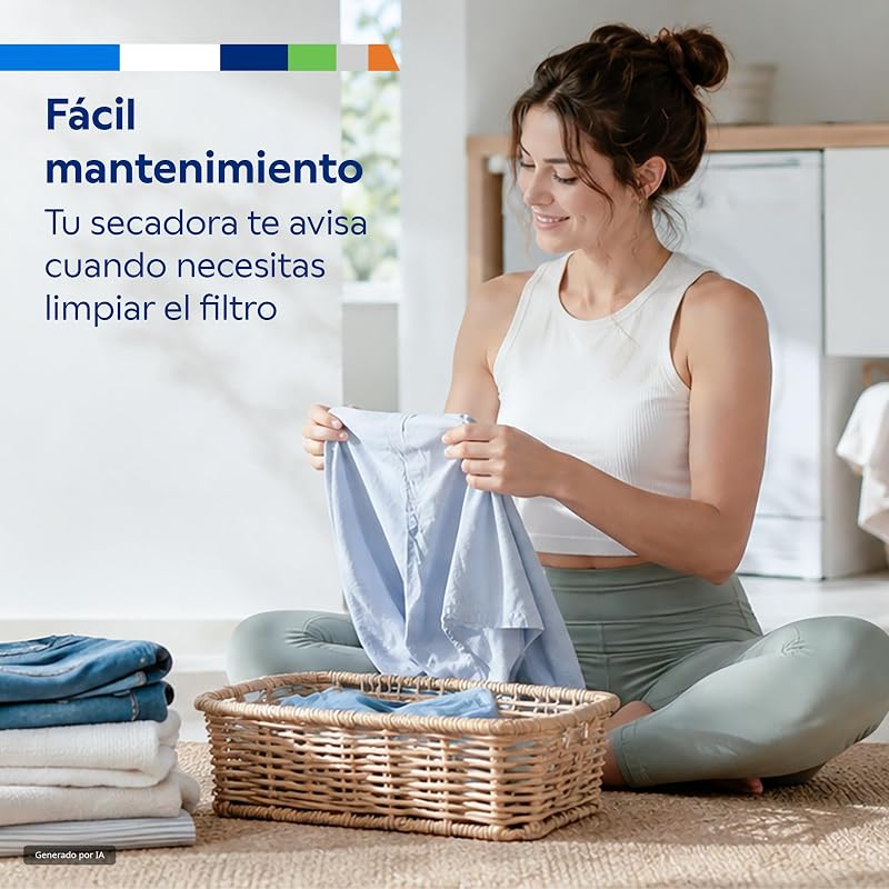 - Secador com bomba de calor, 9 kg, silencioso, programa rápido, menos ferro, branco, 3SB3091BR