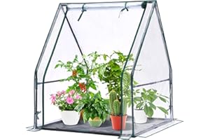 Mini Greenhouse for Indoor Outdoor: Ohuhu Portable Green House with Waterproof Pad for Small Plants Nursery Germination, 36"x36"x42" Light Duty Cover Tent Humidity Dome Seedling Accessory