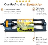 SolaDirect Garden Lawn Watering Sprinkler Oscillating Adjustable Spray Range view 2