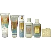 Bath & Body Works Vanilla Romance 5 Piece Gift Set - Moisturizing Body Wash, Body Cream, Fragrance Mist, Classic Body Wash and Body Lotion with a Wild Jasmine Bar Soap - Full Size
