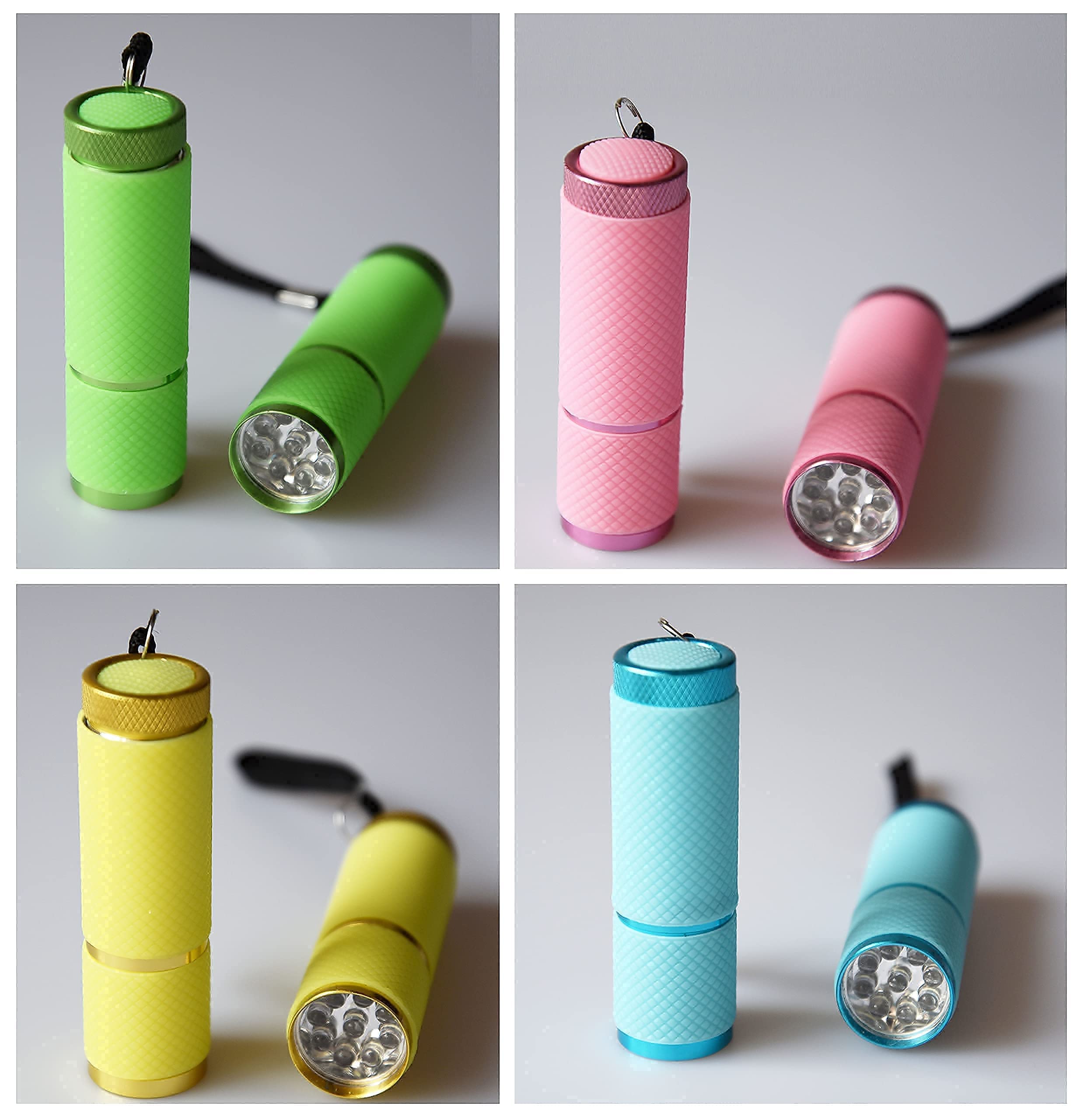 dervea 15-Pack Kids Flashlights for Boys Birthday Party Suppliers,Slumber Sleepover Party Favors, Mini Flashlight for Camping Glamping Goodie Bag Stuffers, Return Gifts For Girls Party