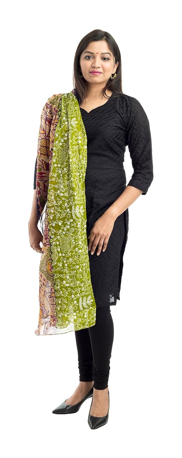 lodestone women's cotton printed dupatta (multi-coloured)