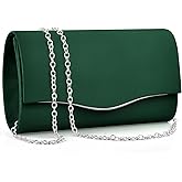 TINDTOP Clutch Purses for Women, Formal Evening Bags Suede Shoulder Envelope Party Handbags Wedding Cocktail Prom Clutches