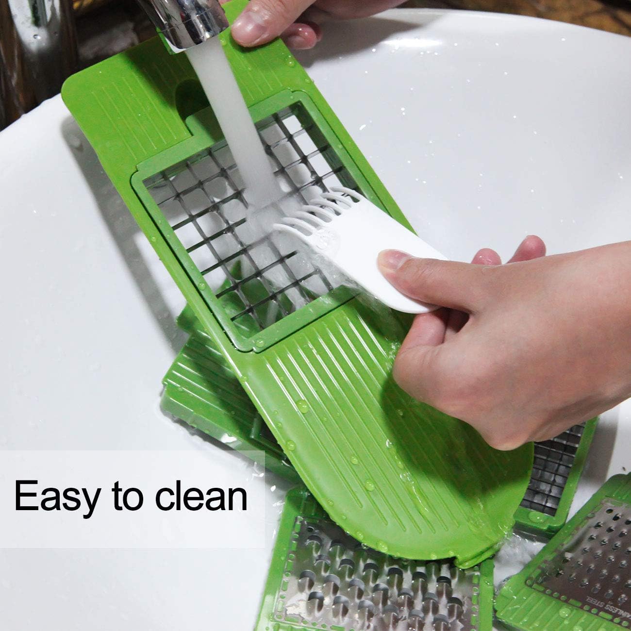 LHS Vegetable Chopper, Pro Onion Chopper Slicer Dicer Cutter - Cheese & Veggie Chopper - Food Chopper Dicer with 5 Blades: Kitchen & Dining