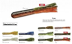 Yum Lures YT411 Tube Fishing Bait, Pumpkin