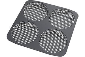 LYDODOKA 5 Inch Hamburger Buns Pan, Non-Stick Carbon Steel Bread Baking Mold, 4 Cavity Big Baking Pan for Homemade Hamburger 