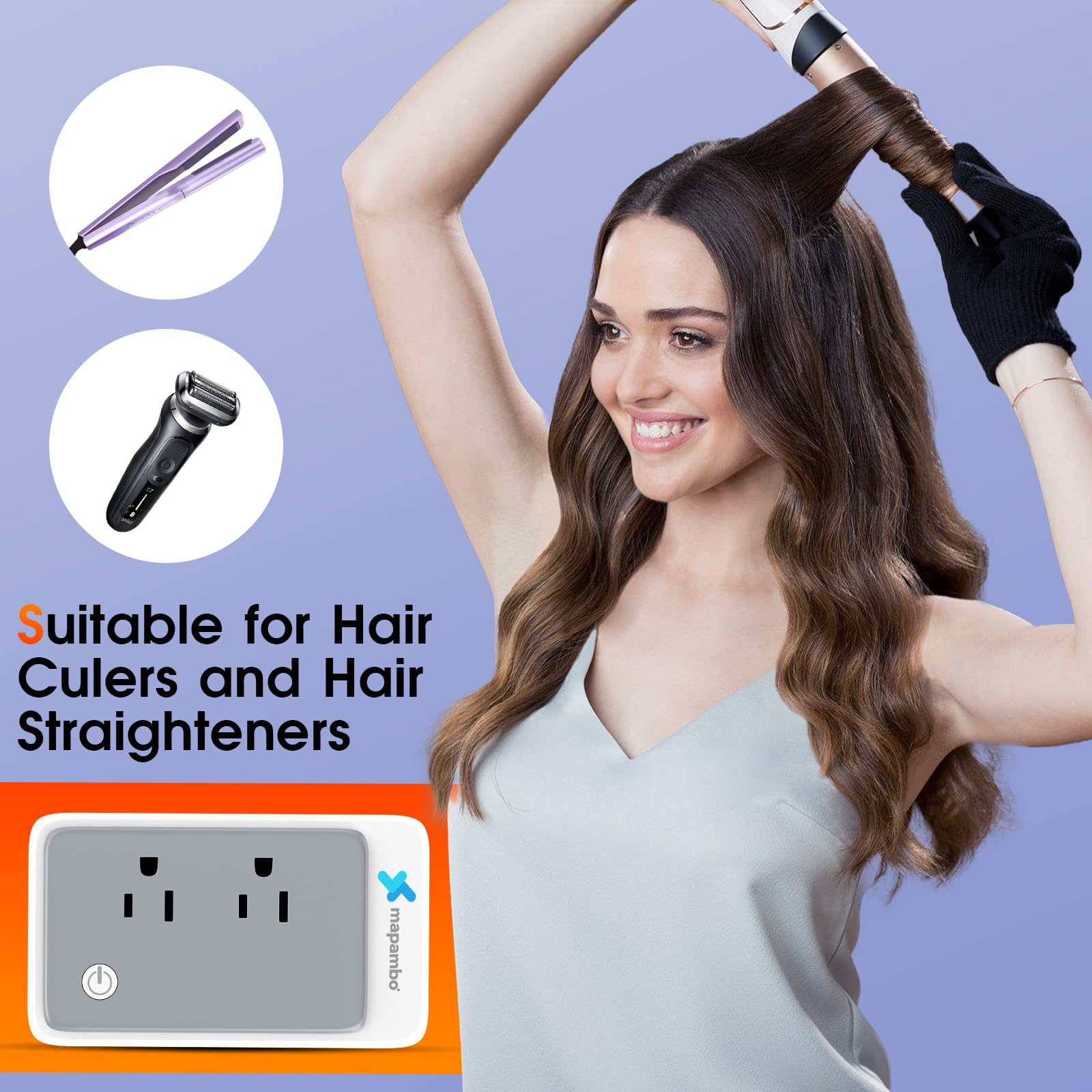 Mapambo Upgraded 300Watts 220V to 110V Converter for European Travel, 220 to 110 Voltage Converter US to Europe for Hair Straightener Curling Iron, European Travel Plug Adapter with 2 USB A 2 USB C