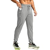 G Gradual Men's Joggers with Zipper Pockets Stretch Tapered Sweatpants Athletic Pants for Men Workout Running Gym