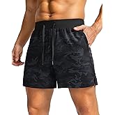 Soothfeel Men's Running Shorts with Zipper Pockets 9"/ 7"/ 5" Lightweight Basketball Gym Workout Athletic Shorts