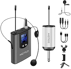 HOTEC UHF Wireless Headset Microphone/Lavalier