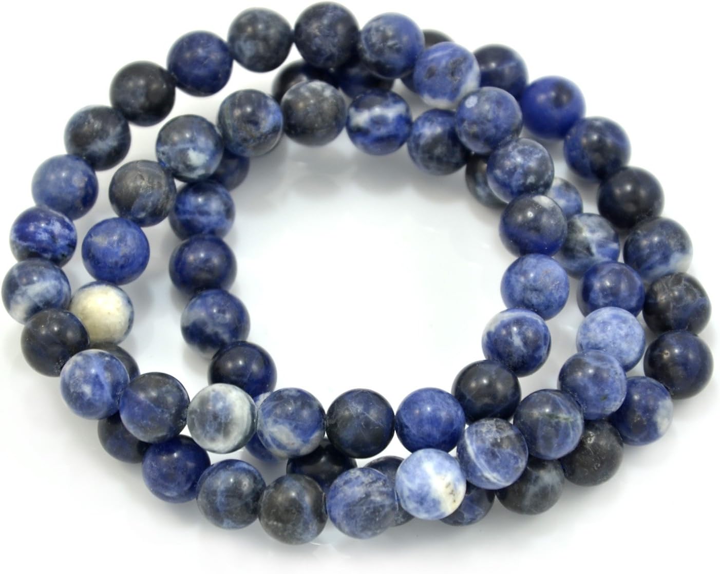 PaialcoProtection Stretch Bracelets Natural Or Created Gemstone Healing Crystal Round Beads, Set of 3