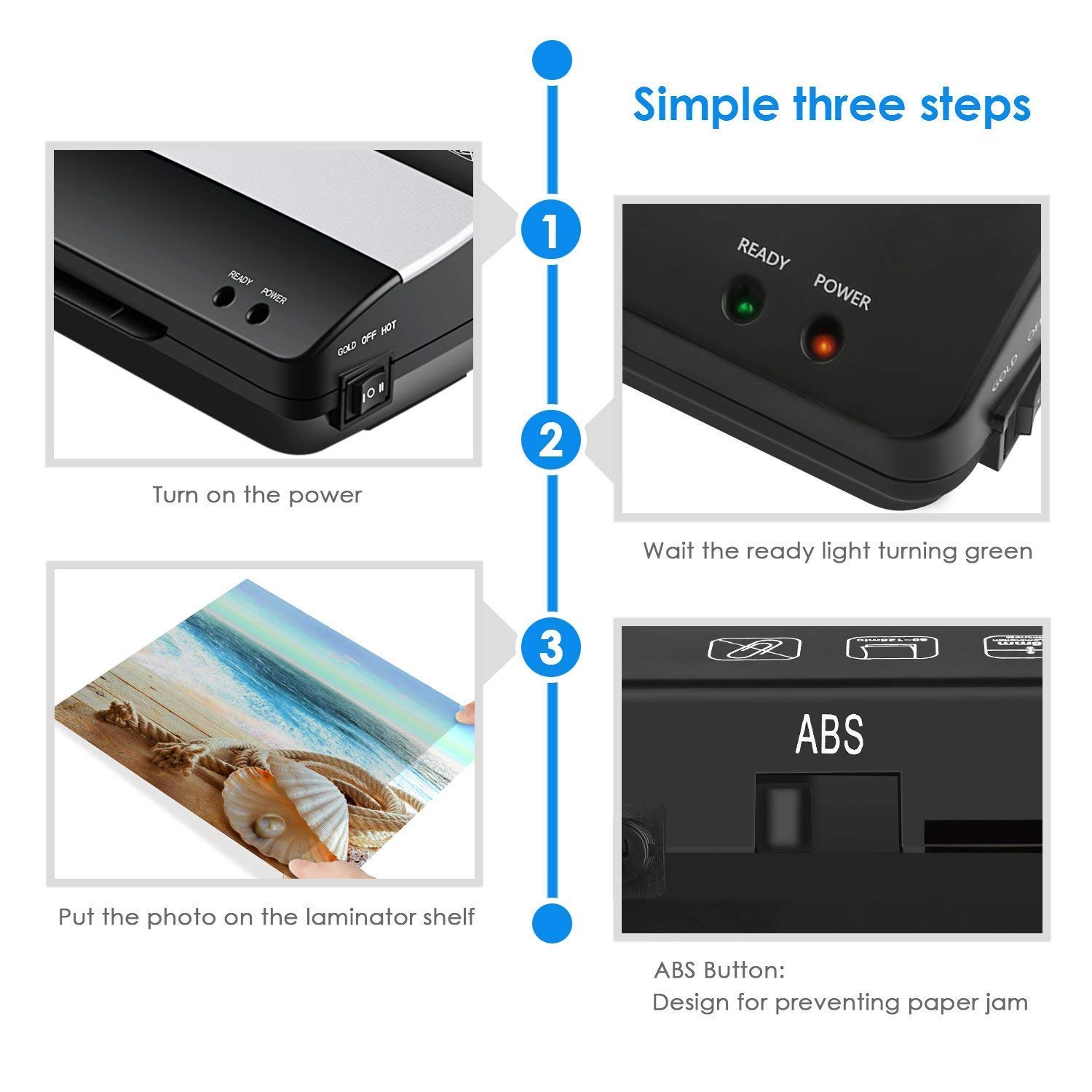 INTEY A3 A4 Laminator Thermal Laminator Machine2 Rollers Support Both