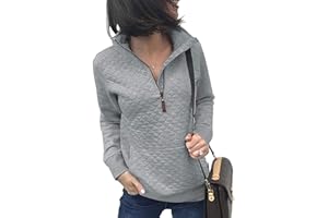 BTFBM Women Fashion Quilted Pattern Lightweight Zipper Long Sleeve Plain Casual Ladies Sweatshirts Pullovers Shirts Tops