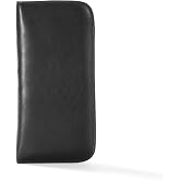Leatherology Eyeglass Case &ndash; Leather Glasses Holder with Soft Velour Interior, Fits Standard Eyeglasses &amp; Sunglasses, Protective Case for Men &amp; Women