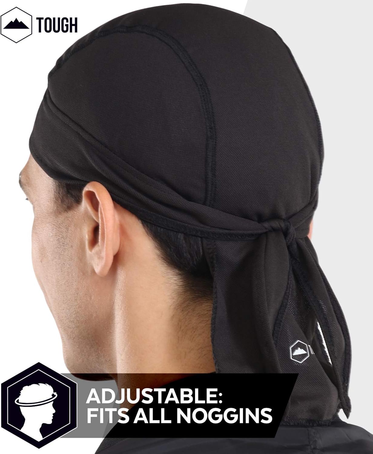 Cooling Helmet Liner - Do Rag Skull Cap for Men - Head Scarf, Bandana, Head Wrap, Beanie for Motorcycle, Cycling, Sports: Clothing