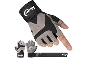 Kenspeed Workout Gloves Gym Gloves for Men and Women Weight Lifting Gloves with Wrist Support Full Palm Protection Breathable for Trainning, Cycling, Pull-ups, Rowing, Climbing