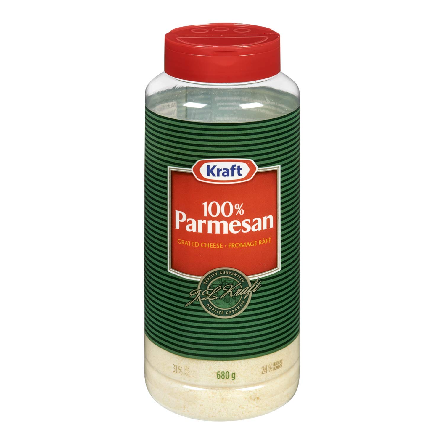 Kraft 100 Parmesan Grated Cheese, 680g {Imported From Canada} Amazon