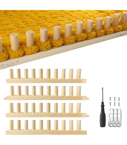 Amazon.com: Novabright 64 Inch Chunky Blanket Loom Kit Adjustable