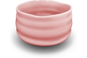 AIYICIII Ceramic Matcha Bowl, Handmade Japanese Green Tea Cup,Matcha Tea Whisk Bowl For Ceremony Chawan 500ml 17oz (Pink)