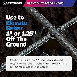Sandbaggy Plastic Rebar Support Chairs - Elevates