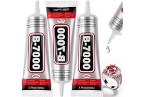 3 PCS 110ML B-7000 Clear Glue for Rhinestones, DIY B7000 Adhesive Crafts Glue Multipurpose Super Adhesive Industrial Bonding 