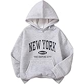 SOLY HUX Girl's Graphic Hoodie Letter Print Long Sleeve Hooded Sweatshirt Casual Pullover Tops with Pocket