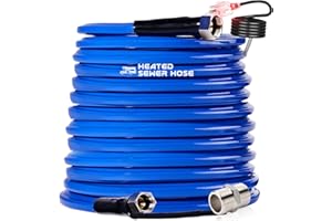 SCILULU 50 FT 100FT Heated Water Hose for RV,-45 ℉ Antifreeze Heated Drinking Garden Water Hose，Rv Accessories，Rv Water Hose