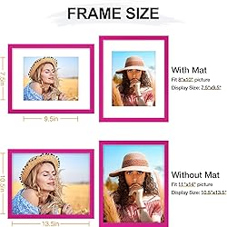 Vittanly 11x14 Picture Frame, Display Pictures 8x10